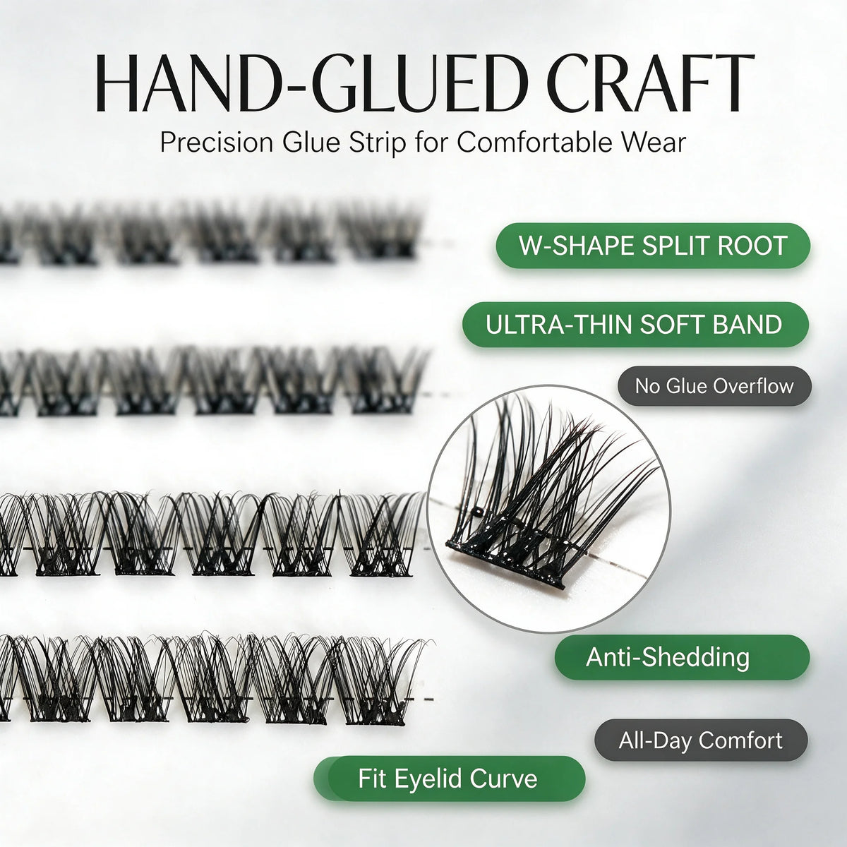 Press-On Self-Adhesive Lash Clusters | Luxe Line Shop