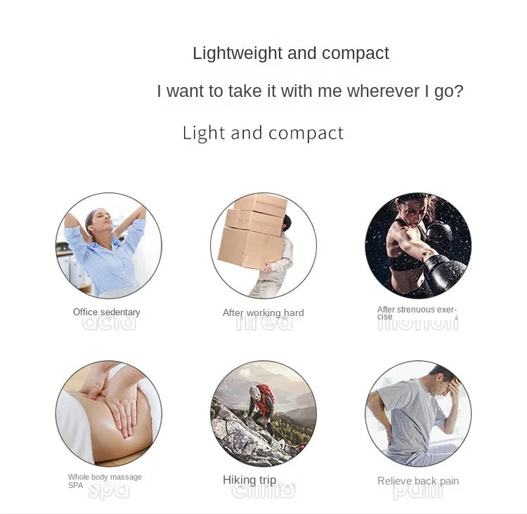 LUXE LINE Massage Gun – Handheld Deep Muscle Massager, 6 Modes & 6 Gears