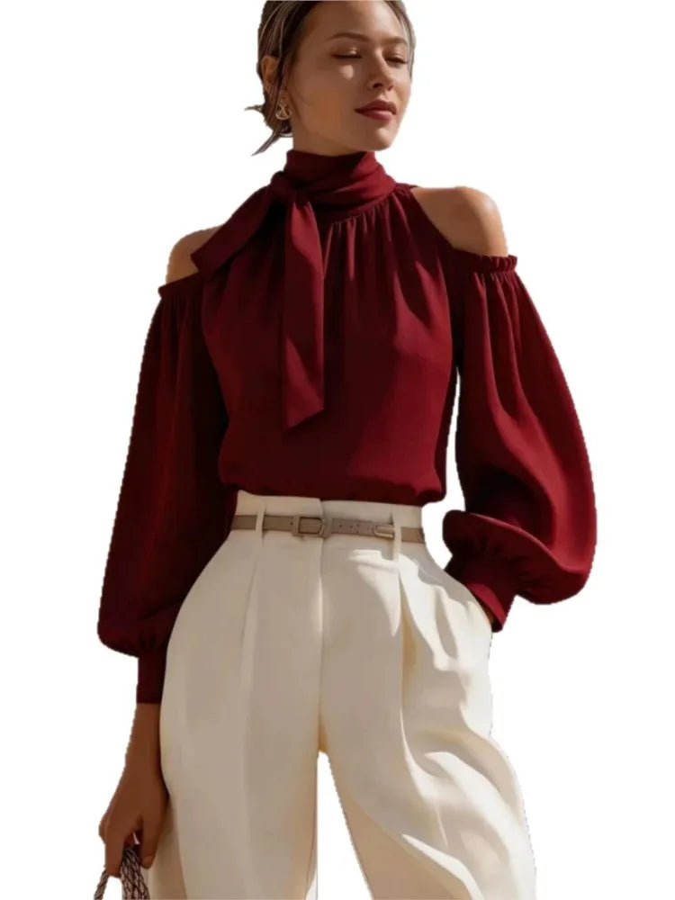 Women White Off Shoulder Blouse