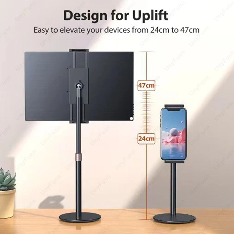 LUXE LINE Adjustable Height Desktop Monitor & Tablet Stand