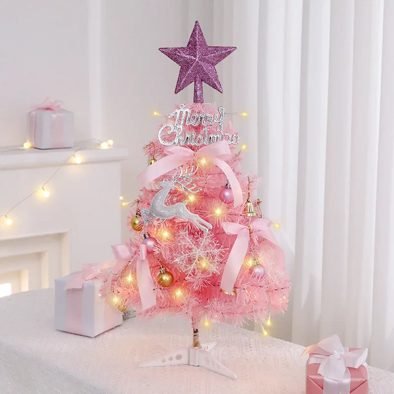 Pink Rose Artificial Christmas Tree