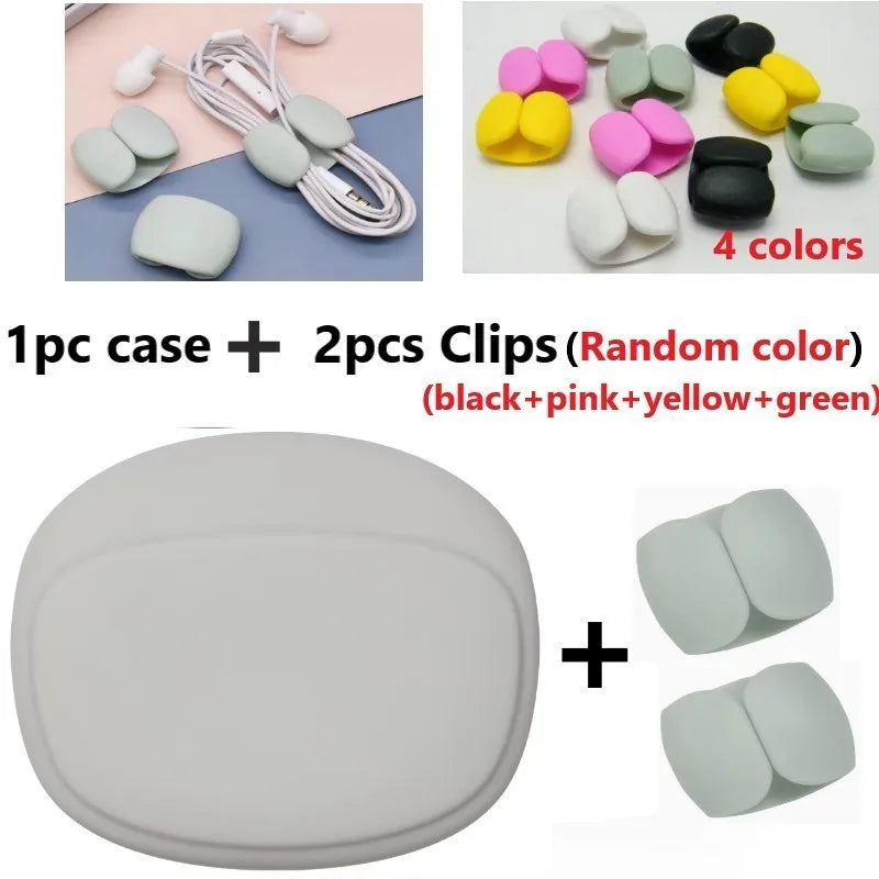 LUXE LINE Silicone Cable & Earphone Storage Bag