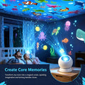LED Starry Ocean Projector Light, Ocean Rotating Dynamic Projection Night Light