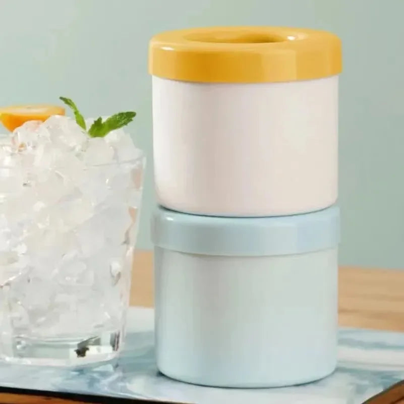 Round Silicone Ice Cube Mold & Ice Maker Tray