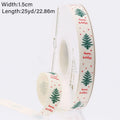 25-Yard Christmas Tree Ribbon (15mm)