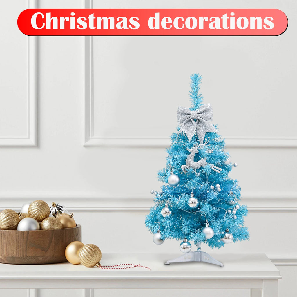 45cm Blue Glowing Mini Christmas Tree