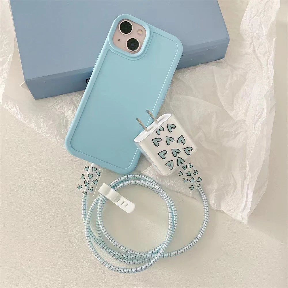 LUXE LINE 4-in-1 iPhone Charger & Cable Protector Set