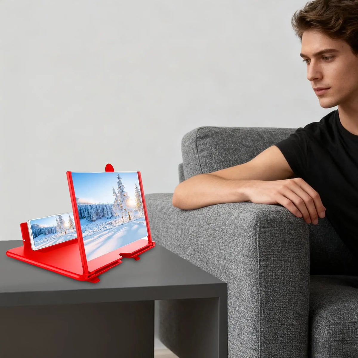 18 Inch 3D HD Mobile Phone Screen Magnifier Movie Stand Amplifier optical magnification Phone Holder 3D HD Movie Video Stand