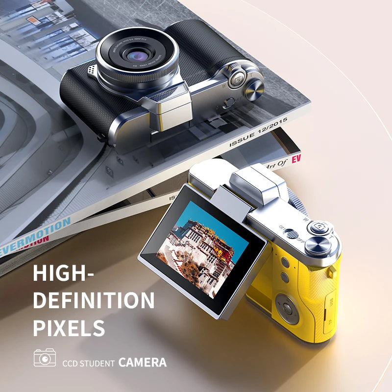 LUXE LINE 4K Digital Camera 48MP – Retro CCD with 180° Flip Screen