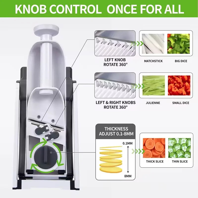 LUXE LINE 5-in-1 Vegetable Cutter & Slicer