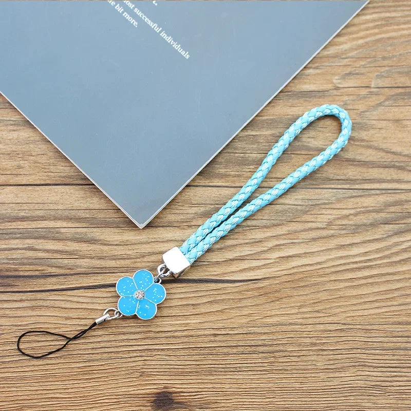 LUXE LINE Multicolor Braided Phone Charm Strap & Keychain Lanyard