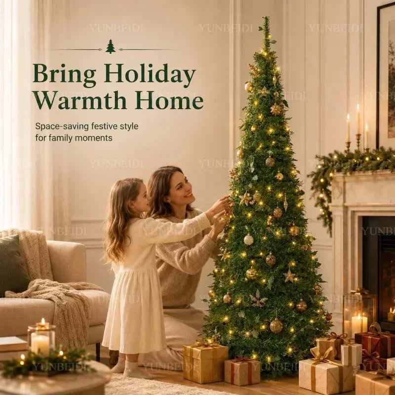 Pre-Lit Artificial Christmas Tree (1.5m–2.1m)