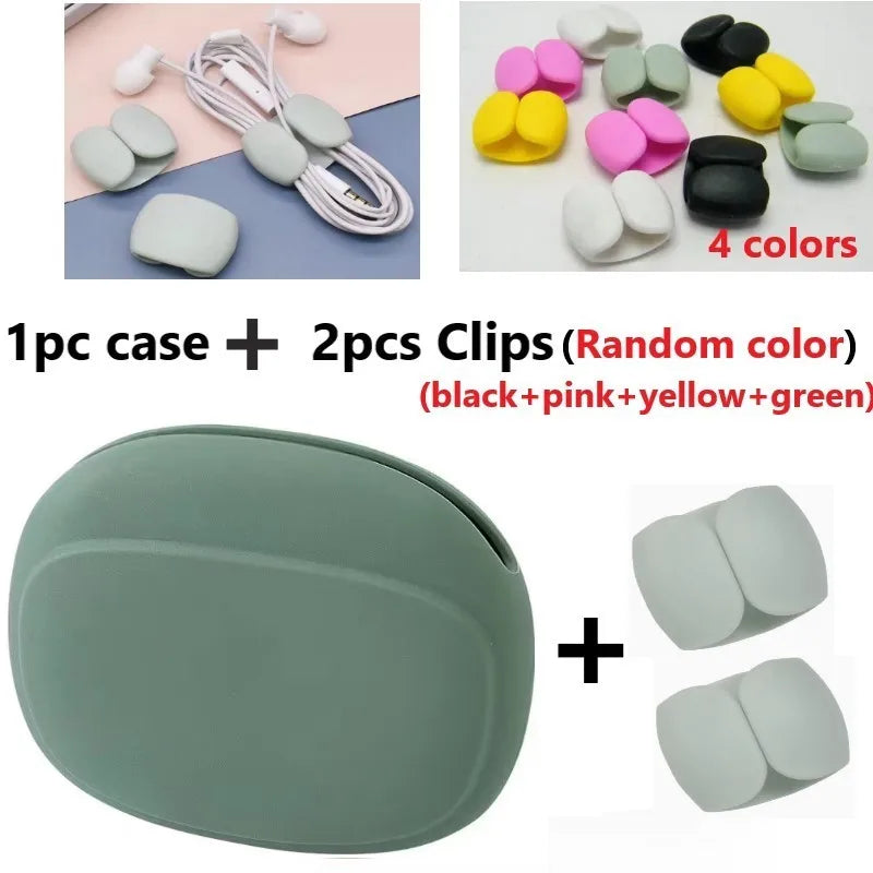LUXE LINE Silicone Cable & Earphone Storage Bag