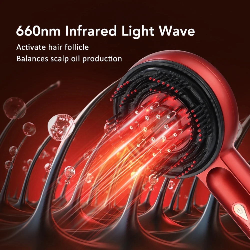 LUXE LINE Scalp Massage Comb with Red Light