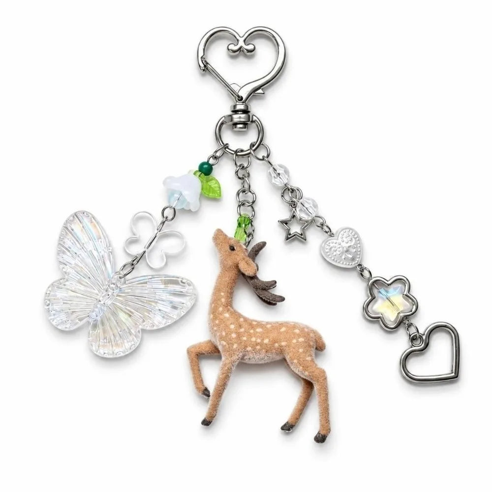 LUXE LINE Cute Deer Phone Charm Keychain