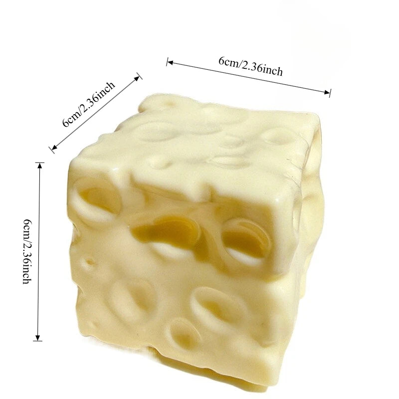 Taba Cheese Cube Squishy Stress Ball