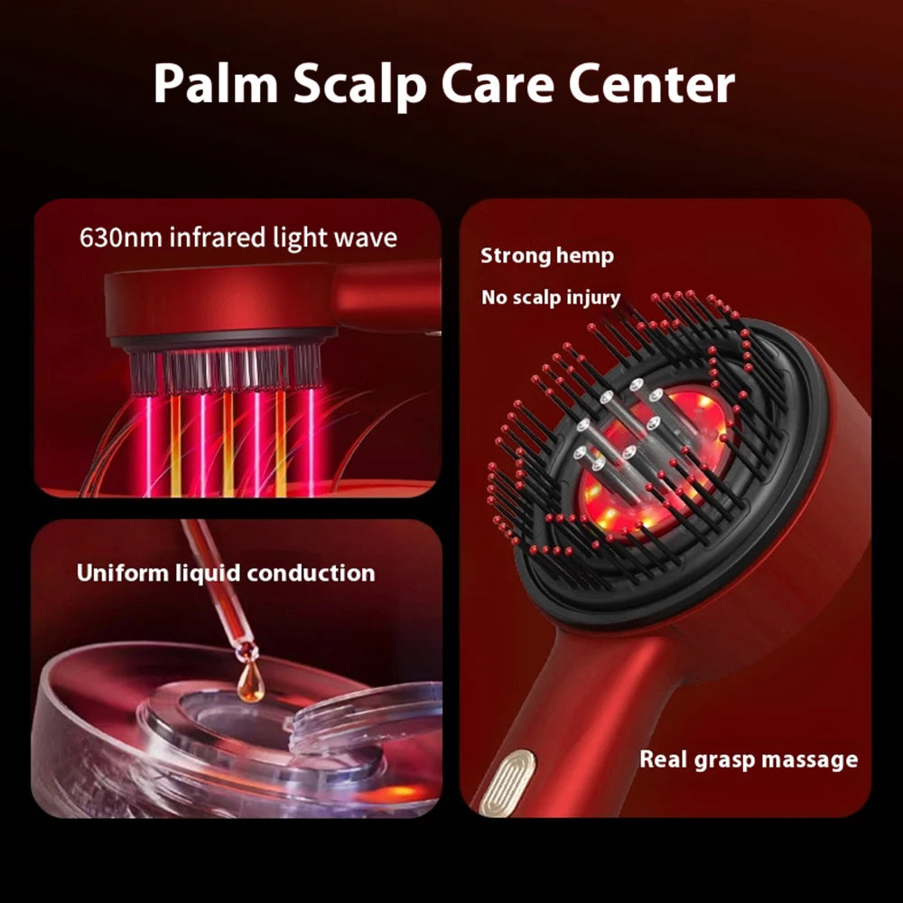 LUXE LINE Scalp Massage Comb with Red Light