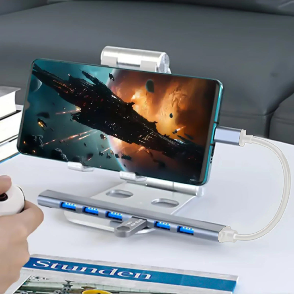 LUXE LINE 7-in-1 USB-C Hub – USB 3.0, 7-Port OTG Splitter Adapter