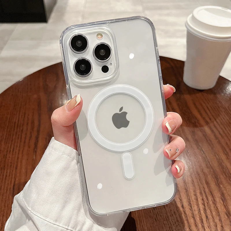 LUXE LINE MagSafe Clear Shockproof iPhone Case