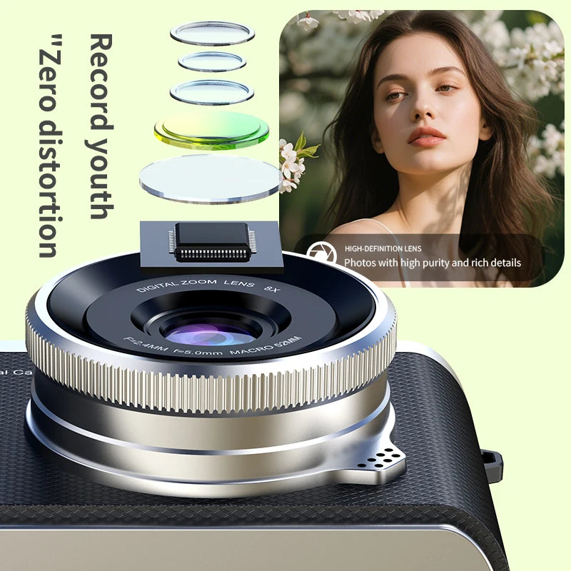 LUXE LINE 4K Digital Camera 48MP – Retro CCD with 180° Flip Screen