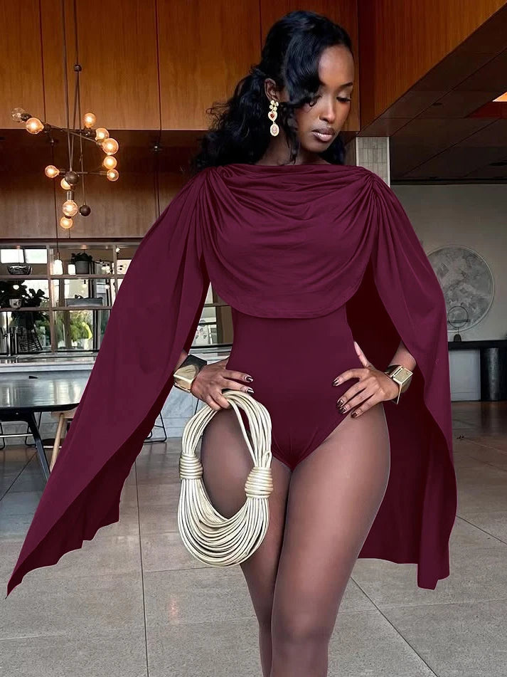 Hugcitar Ruched Bodysuit Romper