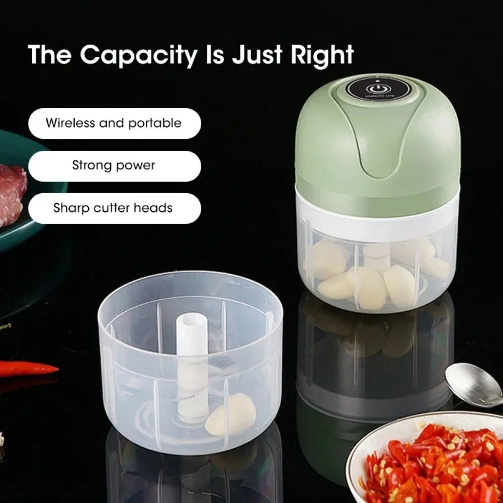 Electric Garlic Masher & Food Chopper 250ml