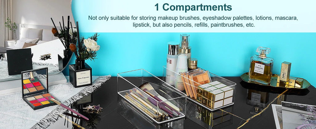 LUXE LINE Makeup Organizer for Drawer & Vanity – Countertop & Cabinet Storage Box