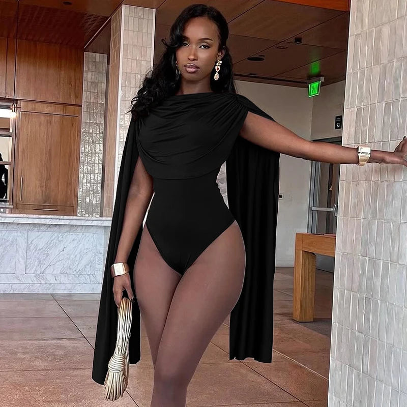 Hugcitar Ruched Bodysuit Romper