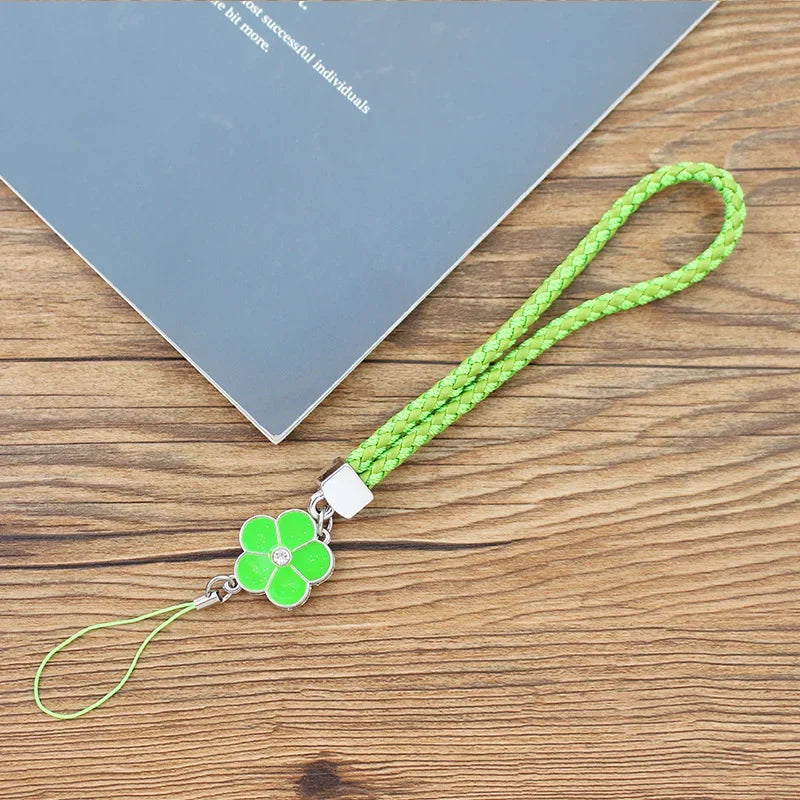 LUXE LINE Multicolor Braided Phone Charm Strap & Keychain Lanyard