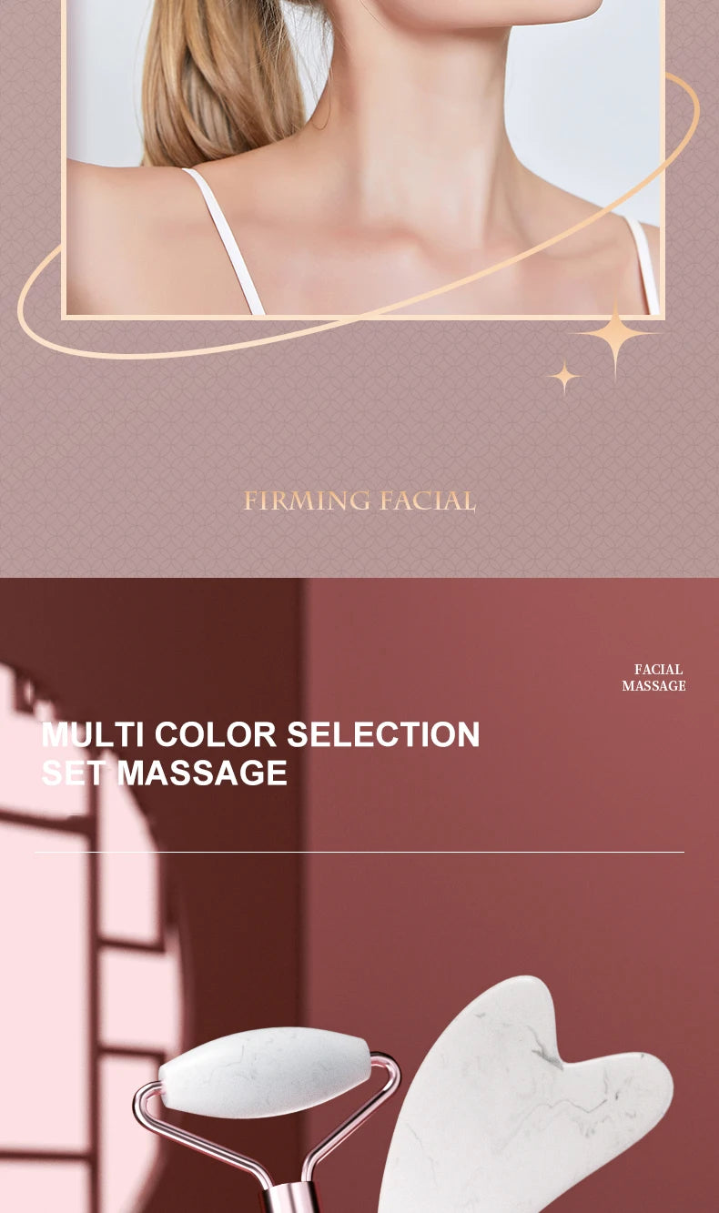 LUXE LINE Facial Roller & Gua Sha Massage Tool