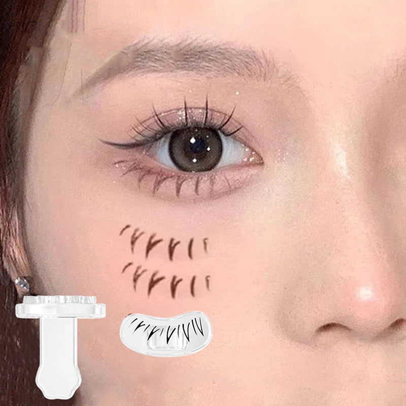 Lower Eyelash Stamp Stencil With Handle