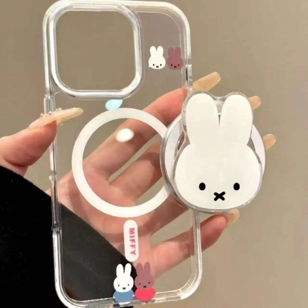 LUXE LINE Kawaii Miffy Rabbit Magnetic Phone Stand