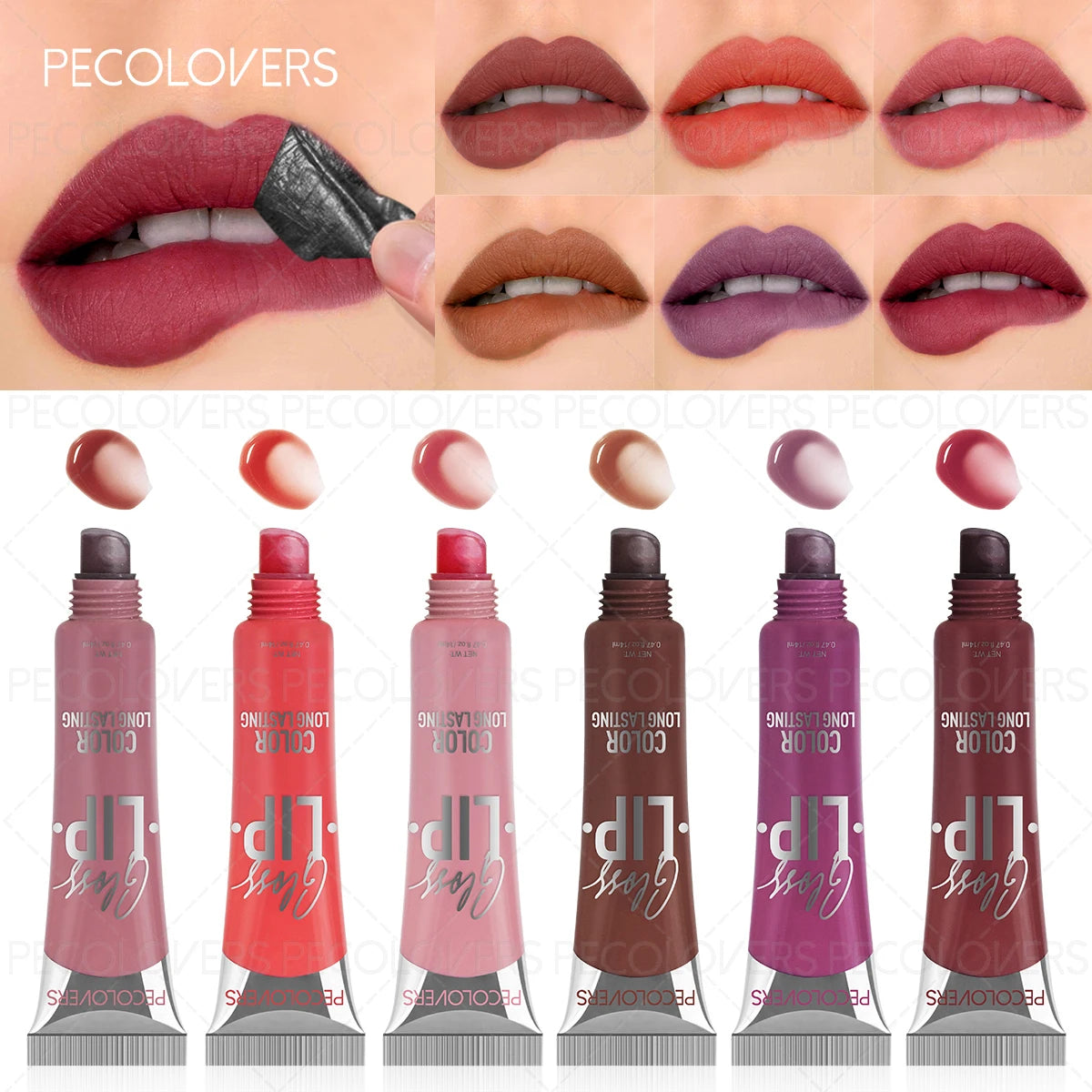 Peel-Off Liquid Lip Gloss Long-Lasting