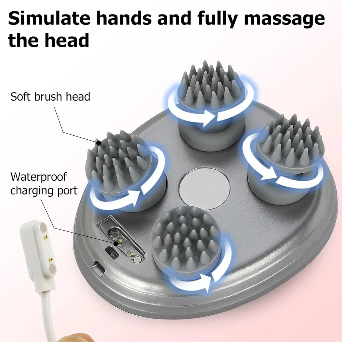 LUXE LINE Electric Scalp Massager Handheld