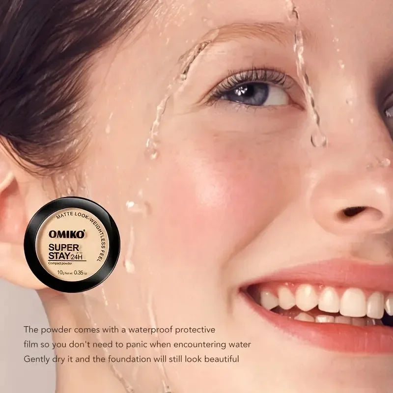LUXE LINE 3-Color Face Pressed Powder – Oil Control Mineral Concealer