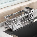 LUXE LINE Stainless Steel Sink Storage Rack – Sponge & Cleaning Tool Organizer