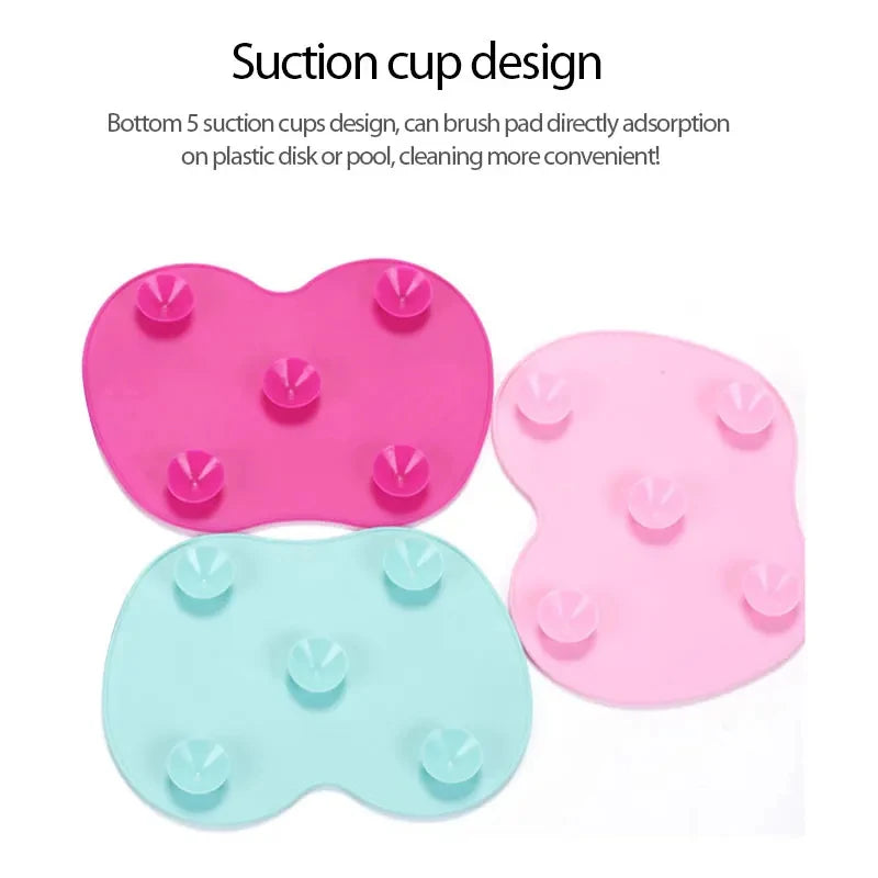 LUXE LINE Silicone Makeup Brush Cleaner Gel & Scrubber Pad