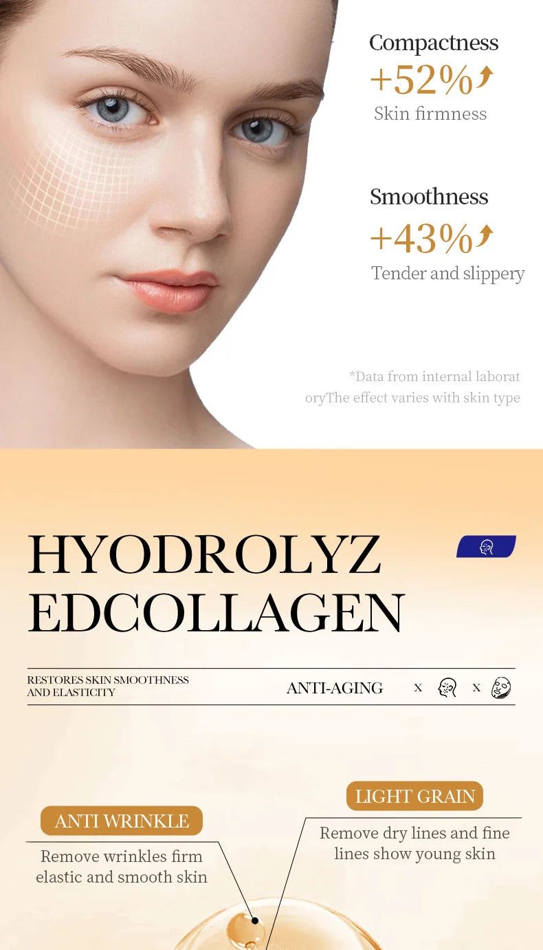 Korean Anti-Wrinkle Collagen Face Mask (10-Pack)