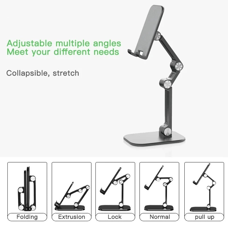 LUXE LINE 3-Section Foldable Phone & Tablet Desk Stand