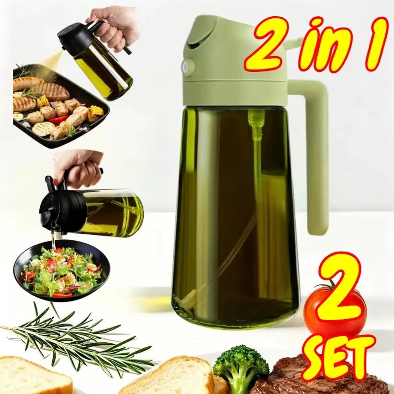 2-in-1 Oil Dispenser & Spray Bottle 500ml