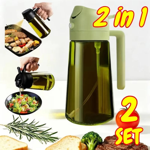 2-in-1 Oil Dispenser & Spray Bottle 500ml