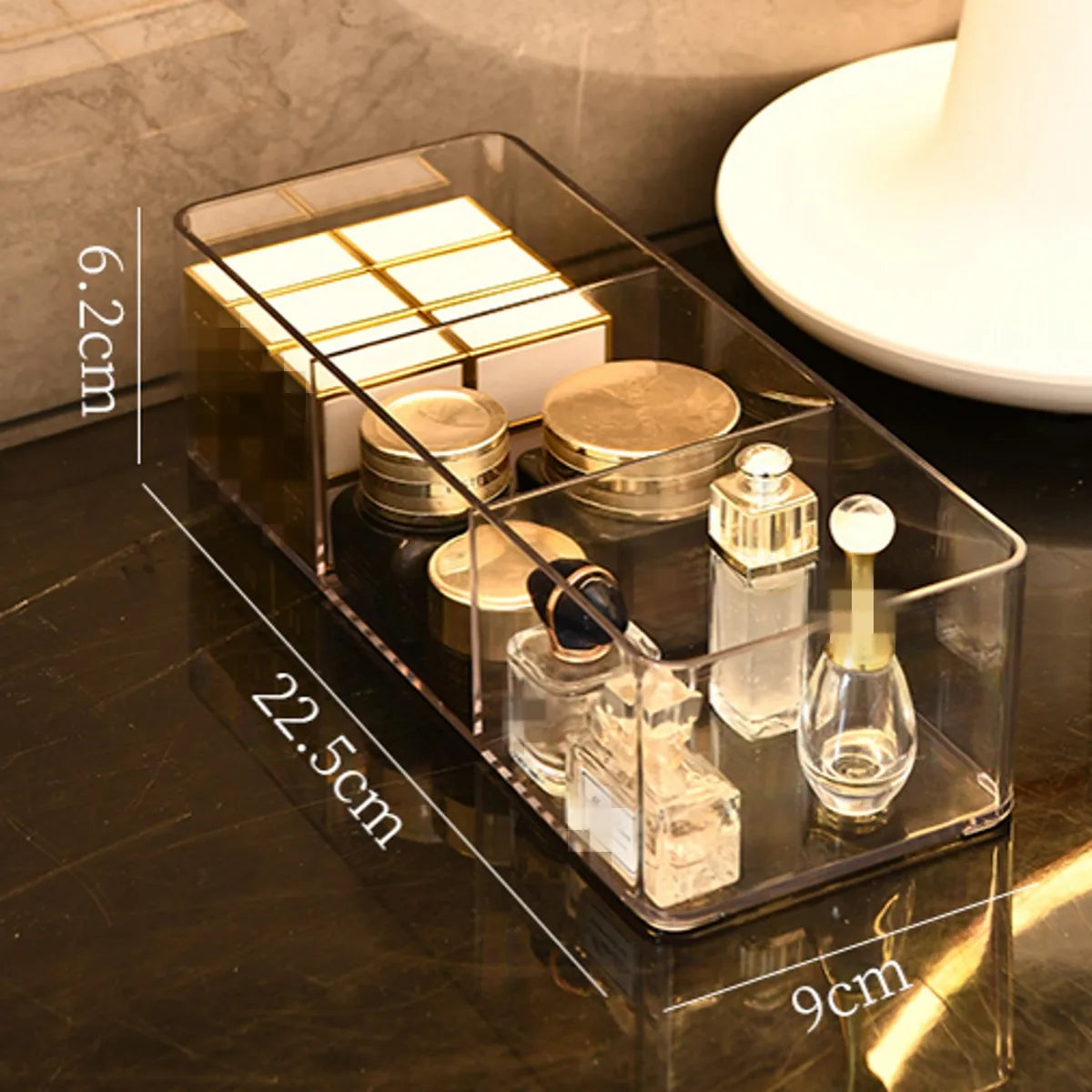 LUXE LINE Makeup Organizer for Drawer & Vanity – Countertop & Cabinet Storage Box