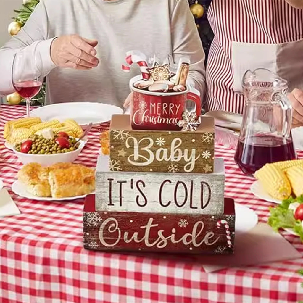 Christmas Tiered Tray Decor