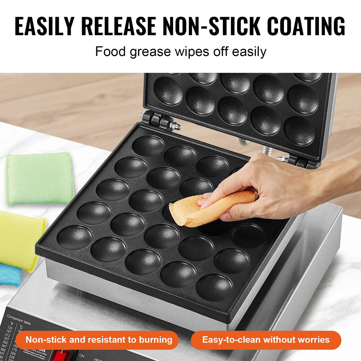 25-Slot Mini Dutch Pancake & Waffle Maker