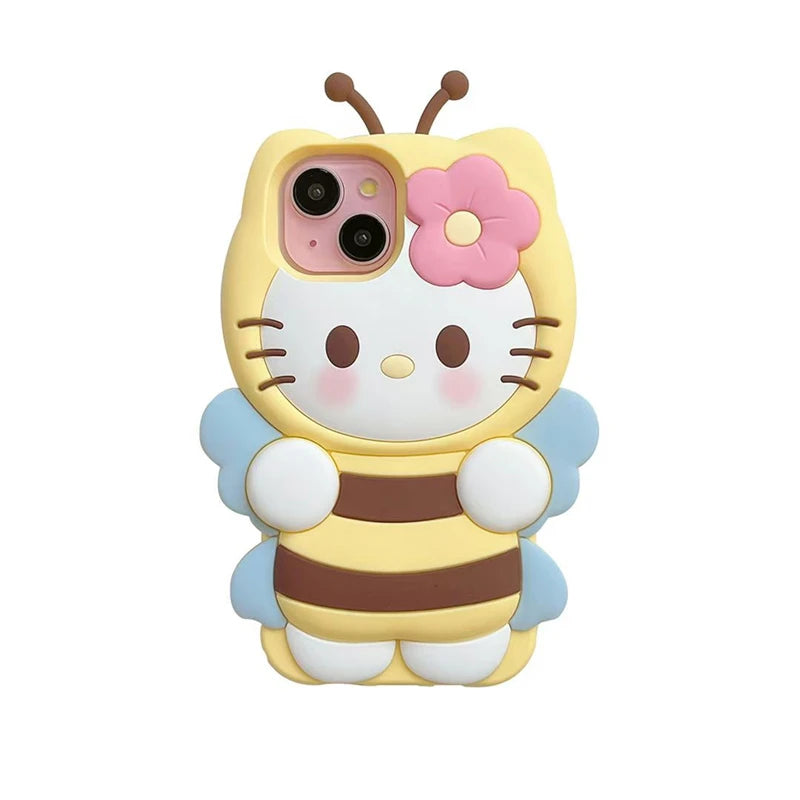 LUXE LINE Sanrio Hello Kitty 3D Bow Silicone iPhone Case