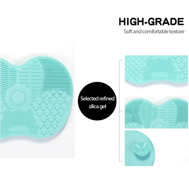 LUXE LINE Silicone Makeup Brush Cleaner Gel & Scrubber Pad