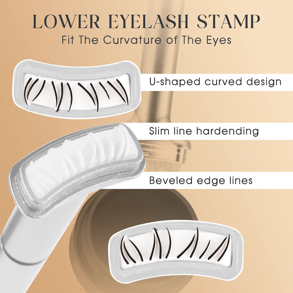 2-in-1 Lower Lash Stamp Kit with Ink | Luxe Line
