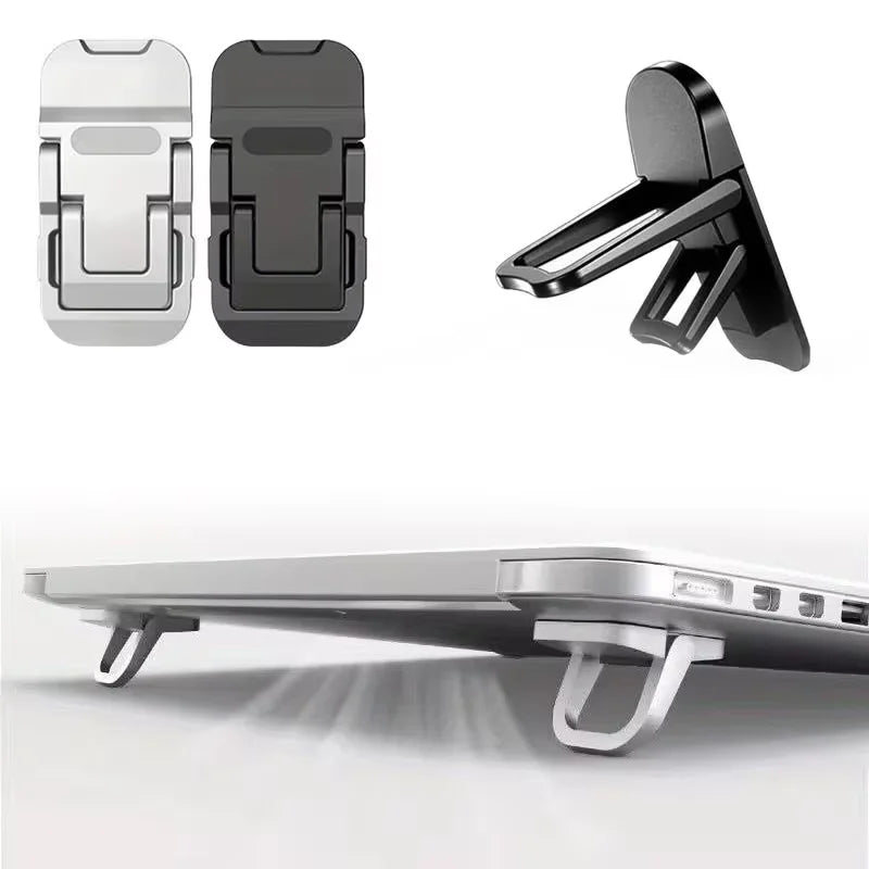 LUXE LINE Mini Foldable Laptop Stand & Keyboard Riser (2-Pack)