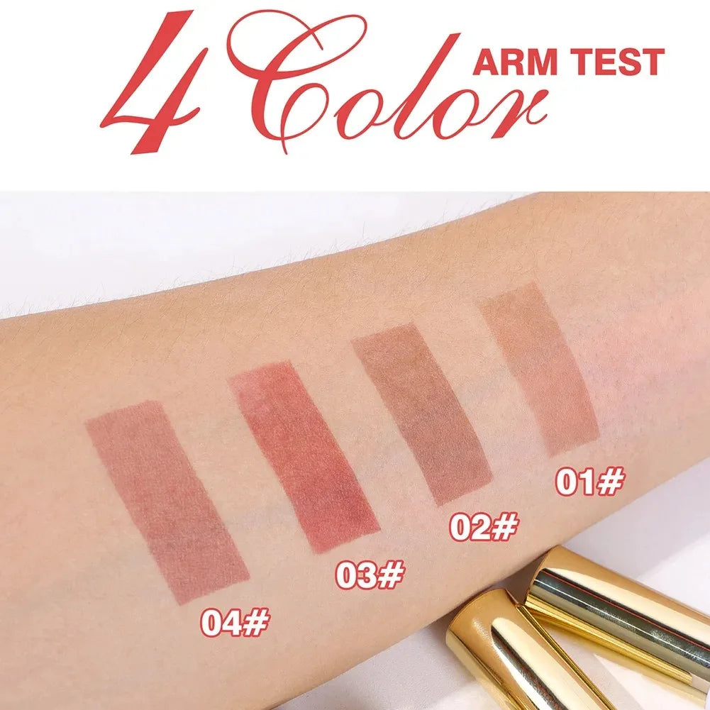 4-Color Dual-Use Matte Lip Stain & Base