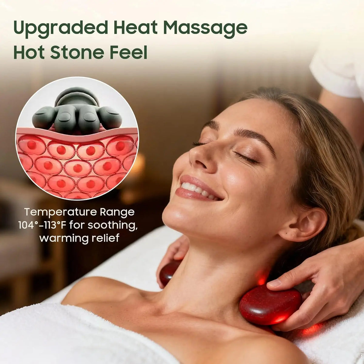 LUXE LINE Hand & Neck Massager – Bionic Heated Shoulder & Cervical Relief